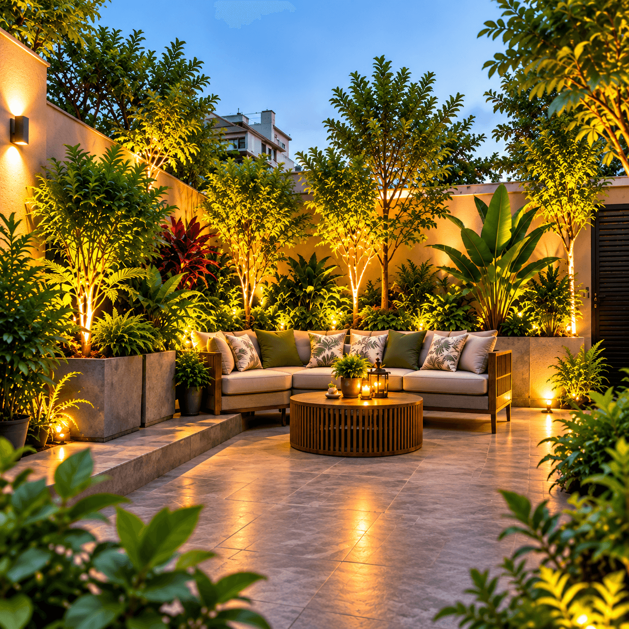 Beautiful transformed garden