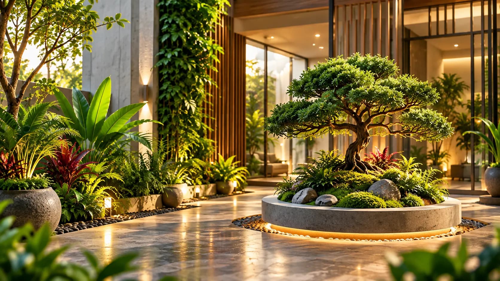 A designed garden space by Decor-Plants in Pune